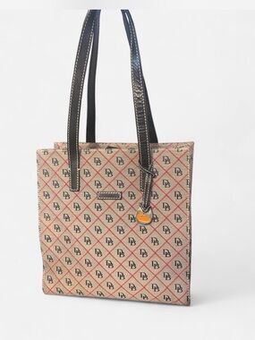 Dooney & Bourke North South Tote Bag With Orange Duck Hang Tag- Brand New